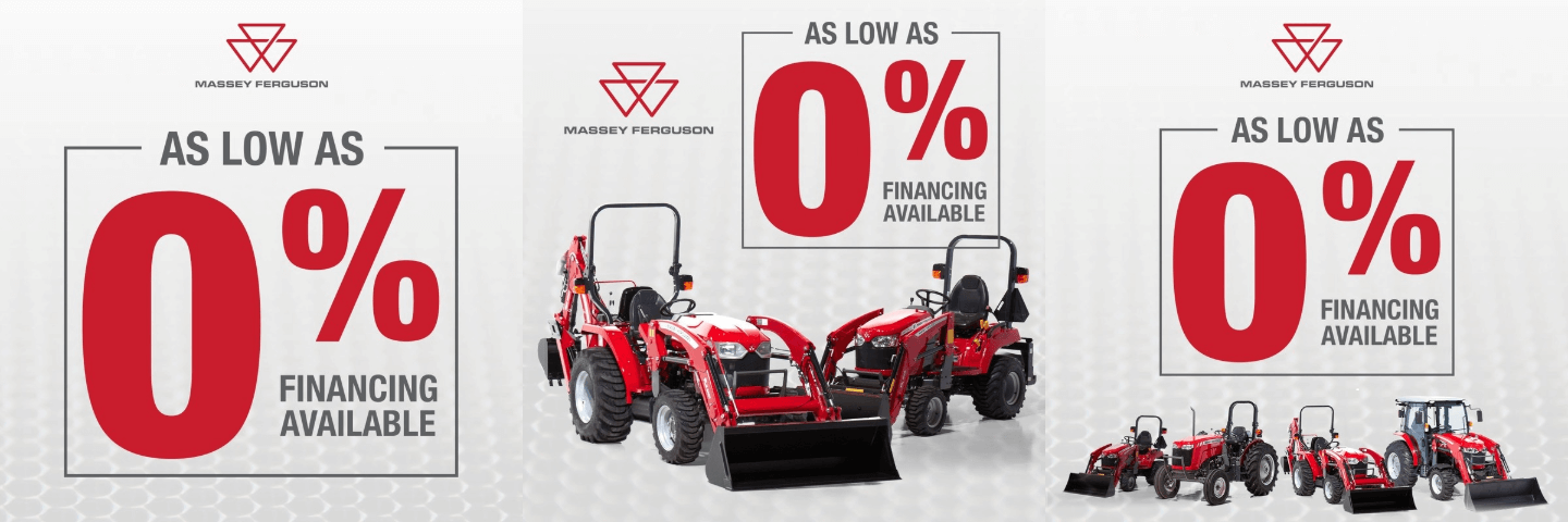 Massey Ferguson Agco 0% Financing Avaiable promo
